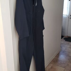 KEY Work Coveralls in Dark Navy with White Logo